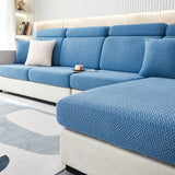 Sofa Cushion Cover <br> Interwoven Jacquard Blue