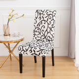 Chair cover <br> Black and White Arabesque