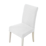 Housse de chaise <br> en Jacquard Blanche