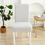 Light Grey Jacquard Chair Cover