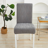 Housse de chaise <br> Florale Grise