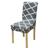 Housse de chaise <br> Géométrique Gris
