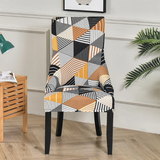 Housse de chaise Inclinée <br> Géométrique Orange