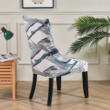 Housse de chaise Inclinée <br> Imprimée Bleu Gris