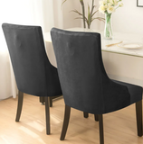 Housse de chaise <br> Inclinée Velours Gris