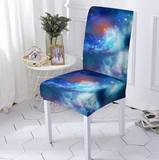 Chair cover <br> Marbled Blue Red