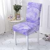Housse de chaise <br> Marbrée Violette