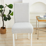 Housse de chaise <br> Ondulation Gris Clair