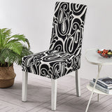 Housse de chaise paisley noir