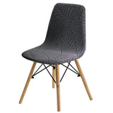 Housse chaise Scandinave Jacquard Gris Foncé