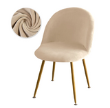 Housse chaise Scandinave Maury Velours Beige