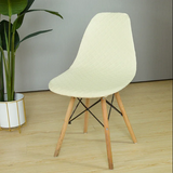Scandinavian Chair Cover <br> White Jacquard