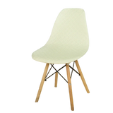 Scandinavian Chair Cover <br> White Jacquard