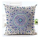 40x40 Cushion Cover <br> White Mandala