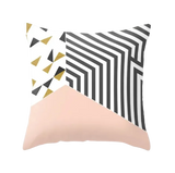 Housse de coussin 45x45 <br> Rayée