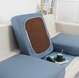 Housse de Coussin Canapé <br> Extensible Bleu Gris