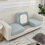 Housse de Coussin Canapé <br> Imprimé Gris Clair