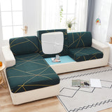 Housse de Coussin Canapé <br> Imprimée Noir et Doré