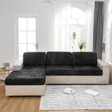 Sofa Cushion Cover <br> Black Printed