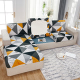 Housse de Coussin de Canapé <br> Géométrique Jaune