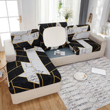 Housse de Coussin de Canapé <br> Géométrique Noir