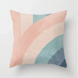 Housse de coussin <br> Géométrique Rose