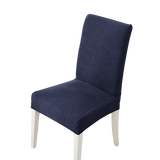 Housse de chaise <br> en Jacquard Bleu Marine