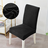 Housse de chaise <br> en Jacquard Noir