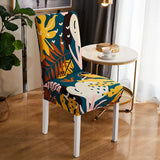 Stretch Chair Cover <br> Floral Yellow