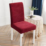 Stretch Chair Cover <br> Jacquard Burgundy