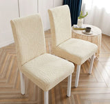 Stretch Chair Cover <br> Jacquard Beige