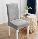 Housse de Chaise Extensible <br> Jacquard Gris Clair