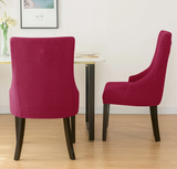 Chair cover <br> Slanted Bordeaux