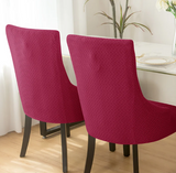 Chair cover <br> Slanted Bordeaux