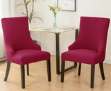Chair cover <br> Slanted Bordeaux