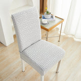 Housse de chaise <br> Labyrinthe Gris Clair