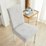 Housse de chaise <br> Losange Gris Clair