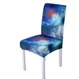 Chair cover <br> Marbled Blue Red