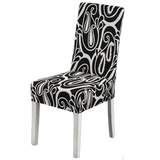 Housse de chaise paisley noir