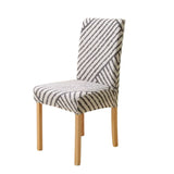 Housse de chaise rayée diagonale