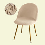 Housse chaise Scandinave Maury Velours Beige
