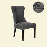 Housse chaise Scandinave Velours Grise