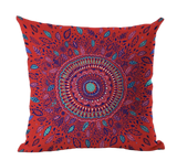 Housse de coussin 40x40 <br> Mandala Rouge