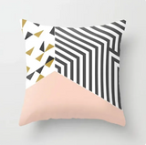 Housse de coussin 45x45 <br> Rayée