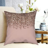 Housse de coussin 60x60 <br> Rose Pailleté
