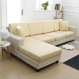 Sofa Cushion Cover <br> Stretchable Beige