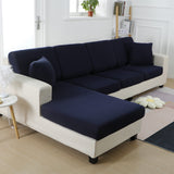 Housse de Coussin Canapé <br> Extensible Bleu Marine
