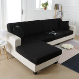 Sofa Cushion Cover <br> Stretch Black