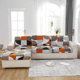 Sofa Cushion Cover <br> Geometric Orange