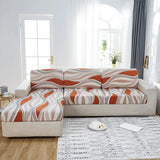 Sofa Cushion Cover <br> Orange Print